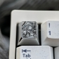 1U Titanium Alloy Artisan Keycaps Precision Pointillism for Mechanical Keyboard -Galbrena